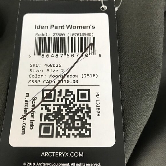 NWT Arcteryx Moon Shadow Dress Pants Size 2 - Picture 8 of 9